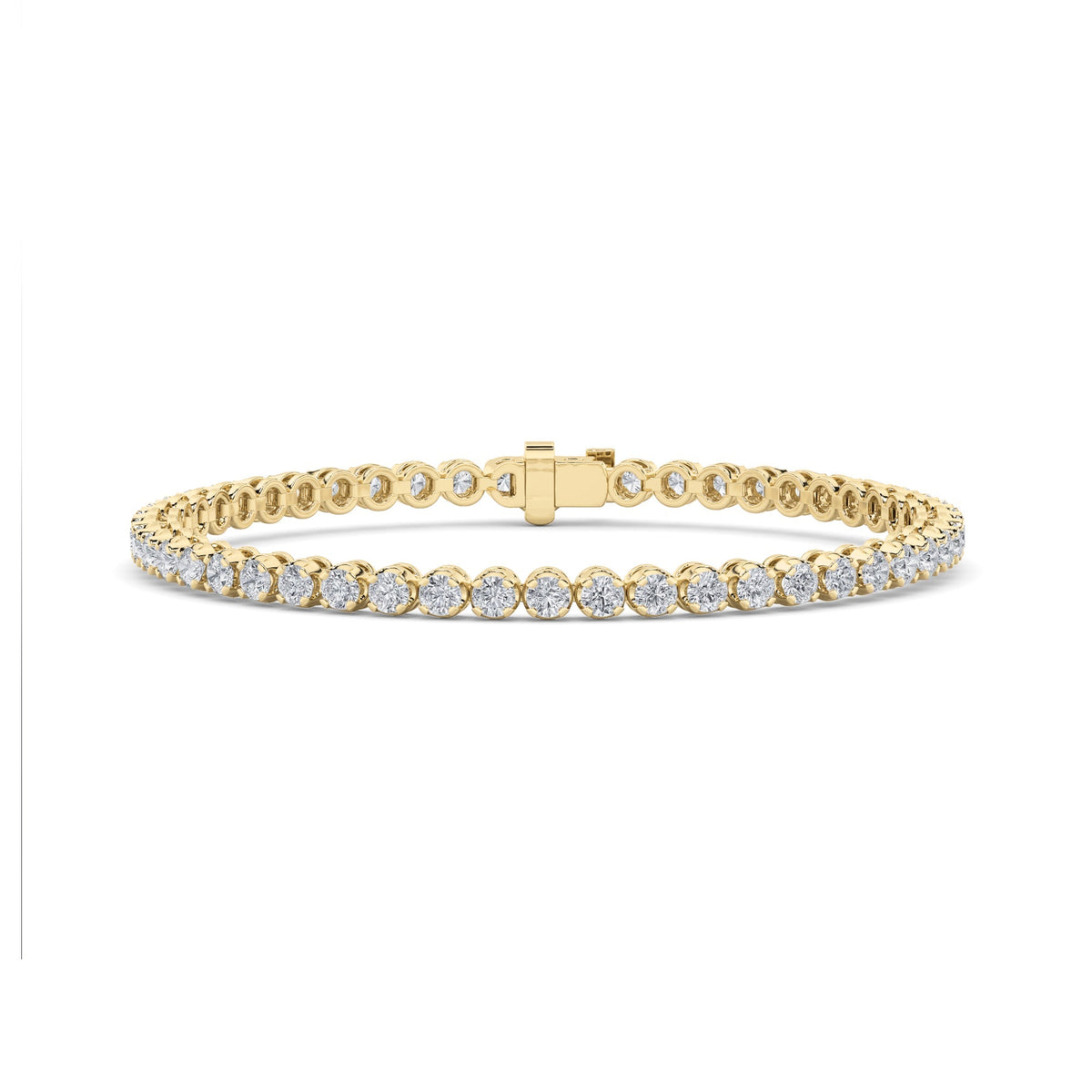 3CTW Round Lab-Grown Diamond Prong Tennis Bracelet 49 Stones