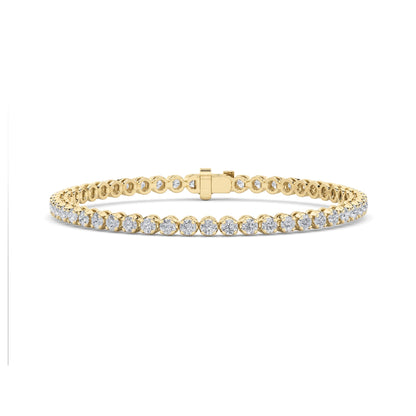 3CTW Round Lab-Grown Diamond Prong Tennis Bracelet 49 Stones