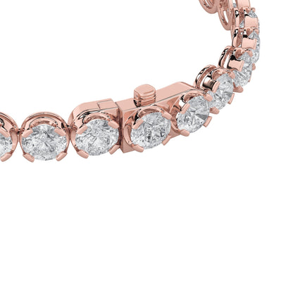 3CTW Round Lab-Grown Diamond Prong Tennis Bracelet 49 Stones