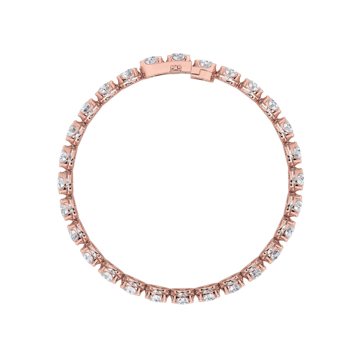 3CTW Round Lab-Grown Diamond Prong Tennis Bracelet 49 Stones