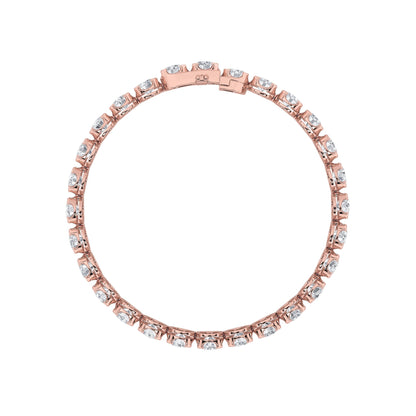 3CTW Round Lab-Grown Diamond Prong Tennis Bracelet 49 Stones