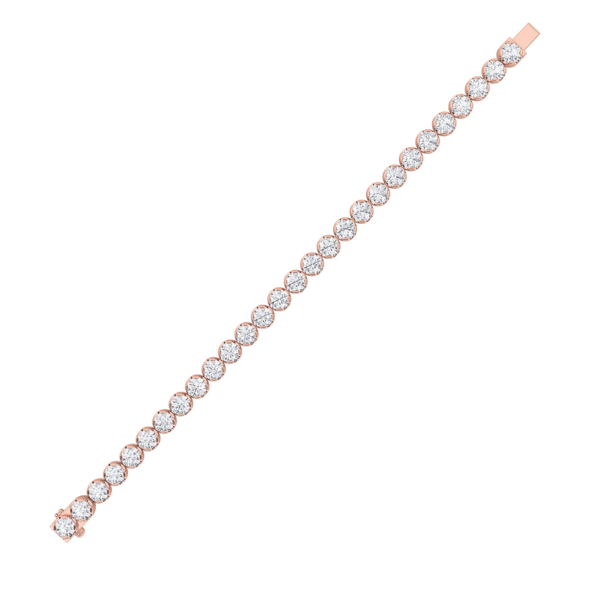 3CTW Round Lab-Grown Diamond Prong Tennis Bracelet 49 Stones