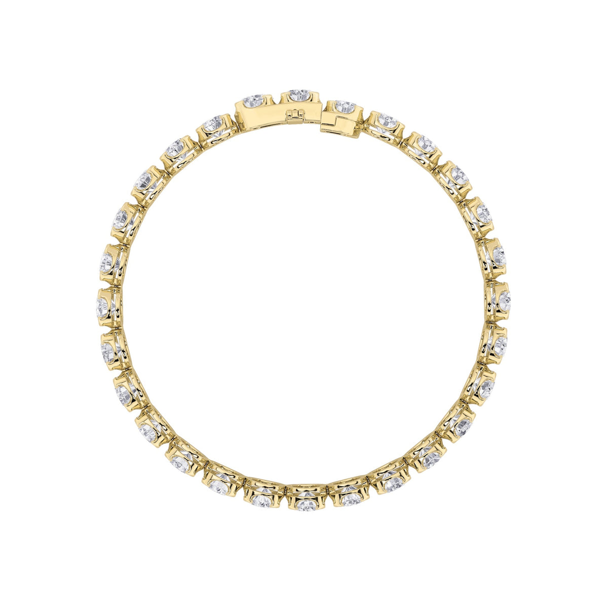 6CTW Round Lab-Grown Diamond Prong Tennis Bracelet 40 Stones