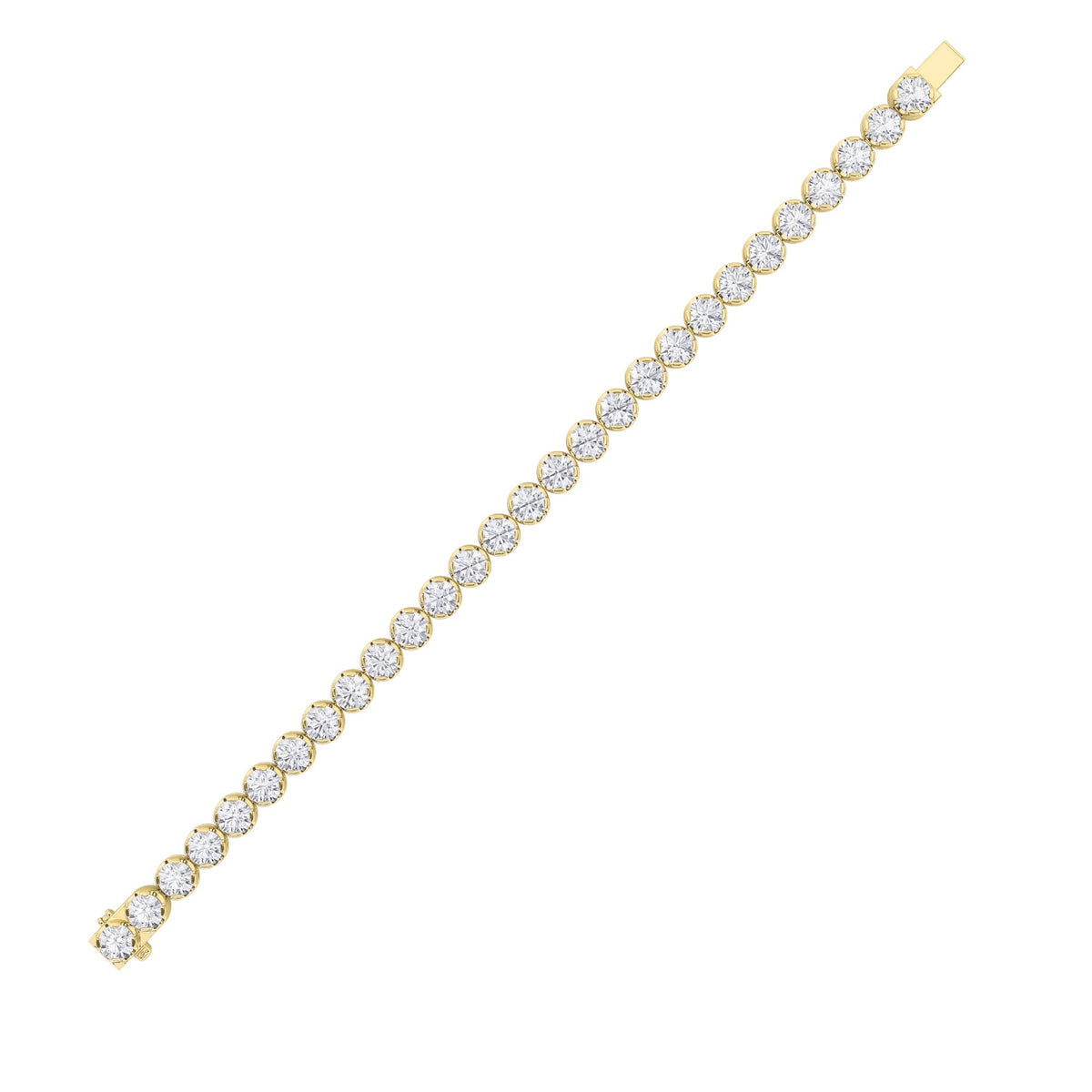 6CTW Round Lab-Grown Diamond Prong Tennis Bracelet 40 Stones
