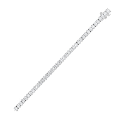 15CTW Oval Lab-Grown Diamond Prong East West Line Bracelet 39 Stones