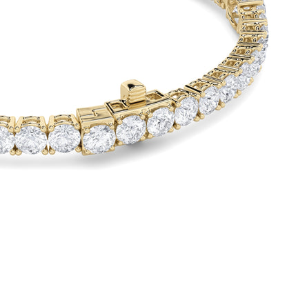 10CTW Oval Lab-Grown Diamond Prong East West Station Bracelet 45 Stones