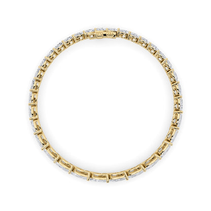 13CTW Marquise Lab-Grown Diamond Prong Fancy Bracelet 33 Stones