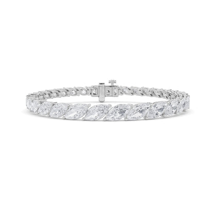 13.5CTW Marquise Lab-Grown Diamond Prong Bracelet 33 Stones
