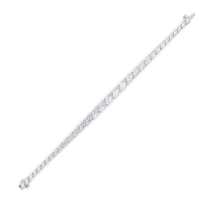 13.5CTW Marquise Lab-Grown Diamond Prong Bracelet 33 Stones