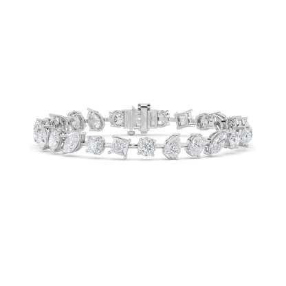 10.5CTW Mix Lab-Grown Diamond Prong North South Bracelet 26 Stones