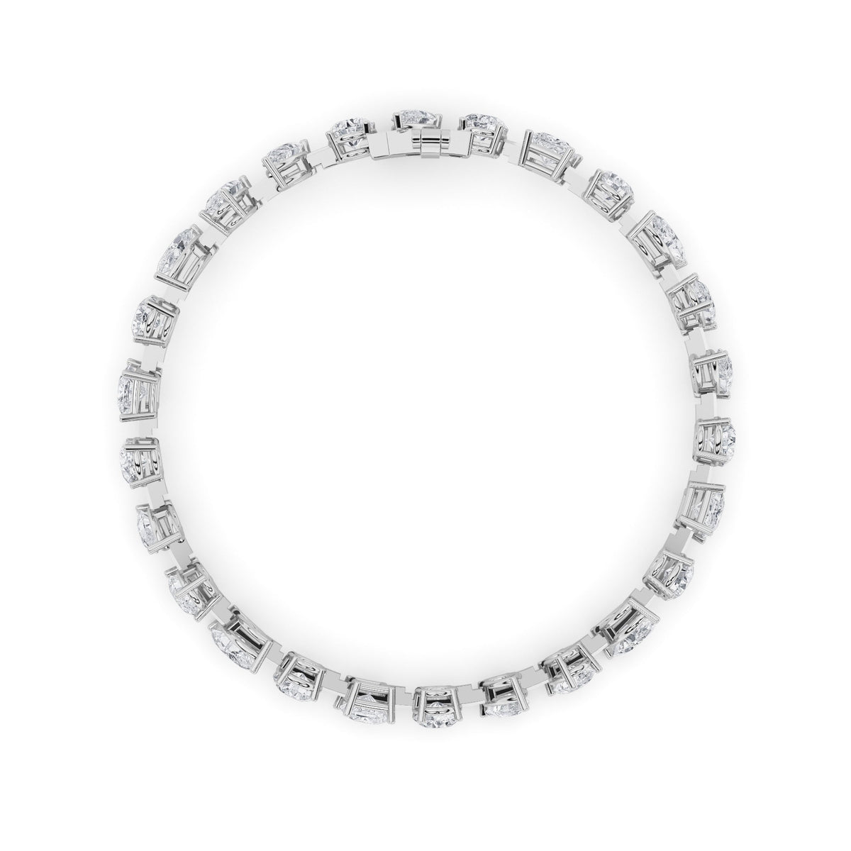 10.5CTW Mix Lab-Grown Diamond Prong North South Bracelet 26 Stones