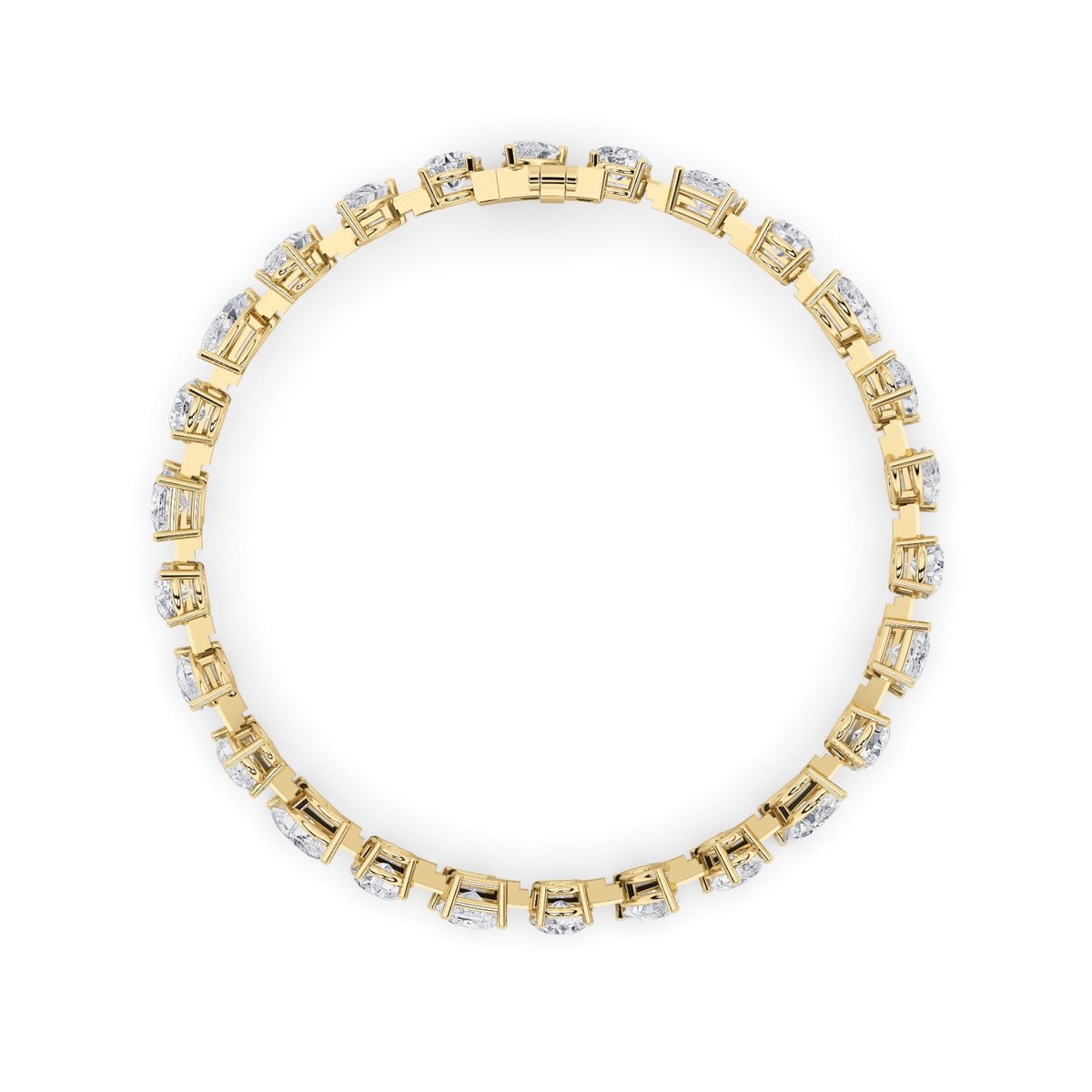 10.5CTW Mix Lab-Grown Diamond Prong North South Bracelet 26 Stones