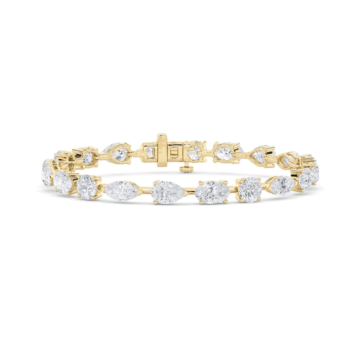 12CTW Mix Lab-Grown Diamond Prong East West Bracelet 20 Stones