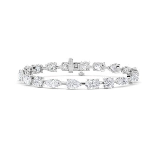 8CTW Mix Lab-Grown Diamond Prong East West Bracelet 20 Stones