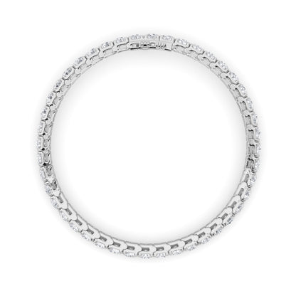 9CTW Round Lab-Grown Diamond Prong Tennis Bracelet 45 Stones