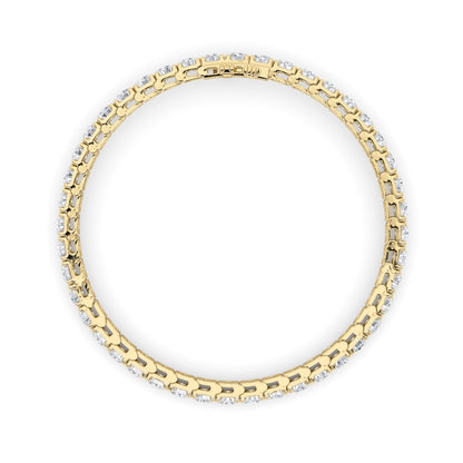 9CTW Round Lab-Grown Diamond Prong Tennis Bracelet 45 Stones
