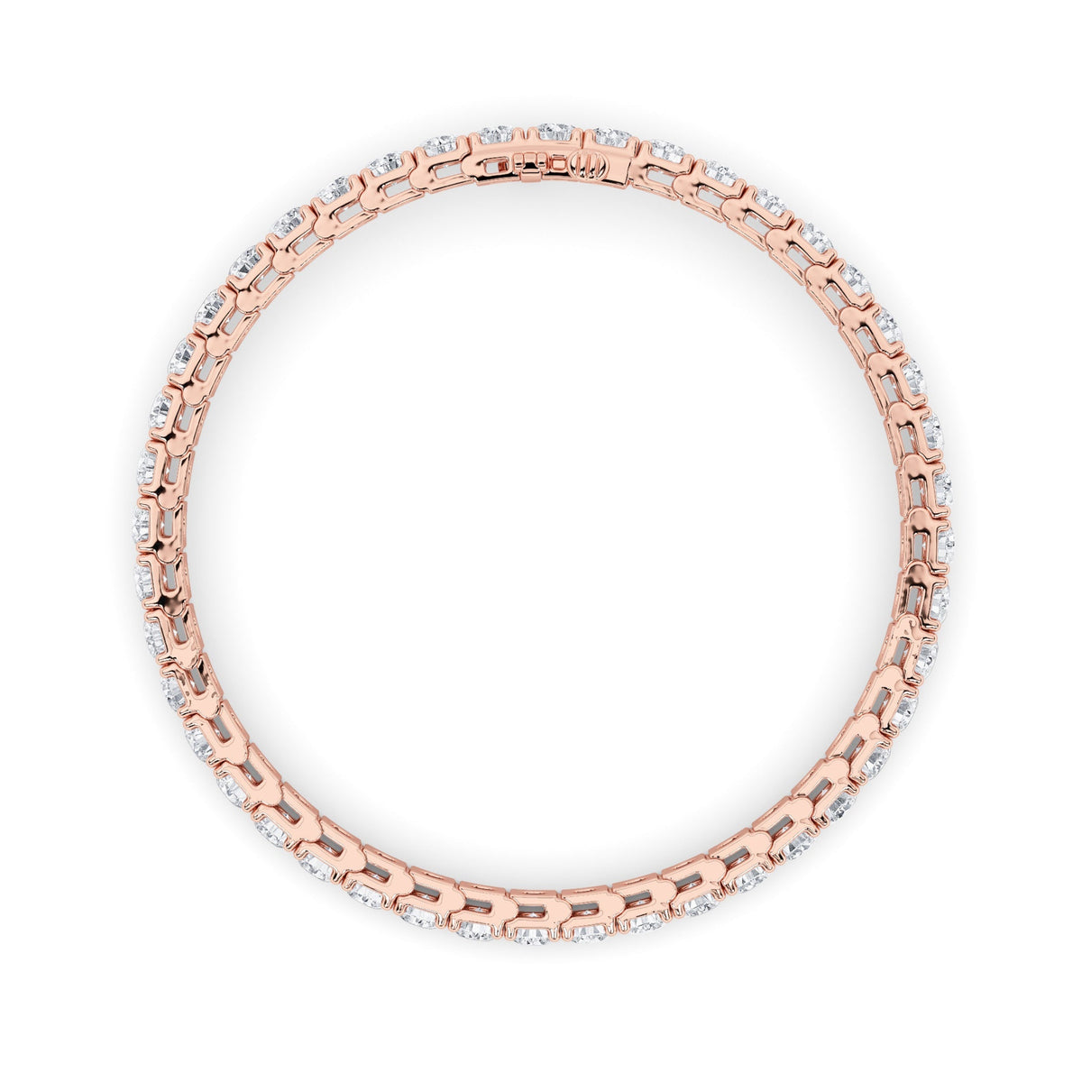 9CTW Round Lab-Grown Diamond Prong Tennis Bracelet 45 Stones