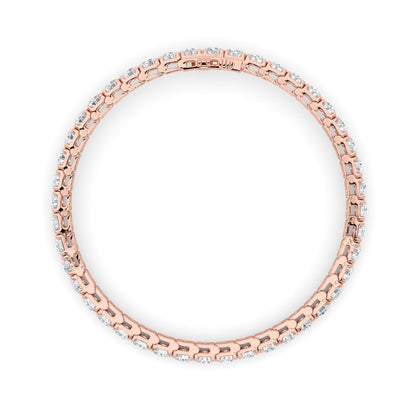 9CTW Round Lab-Grown Diamond Prong Tennis Bracelet 45 Stones