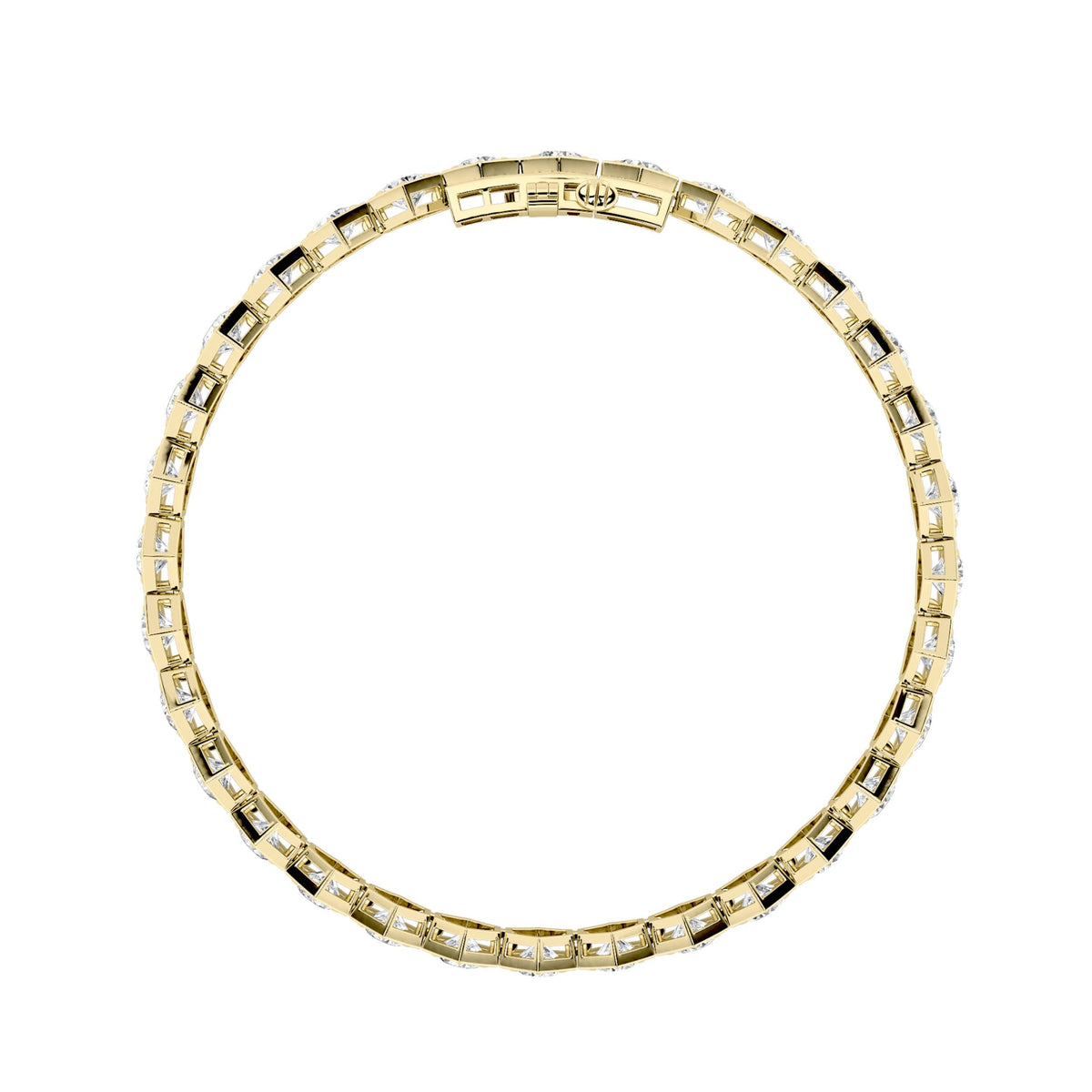 10CTW Round Lab-Grown Diamond Prong Bracelet 32 Stones
