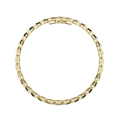 10CTW Round Lab-Grown Diamond Prong Bracelet 32 Stones