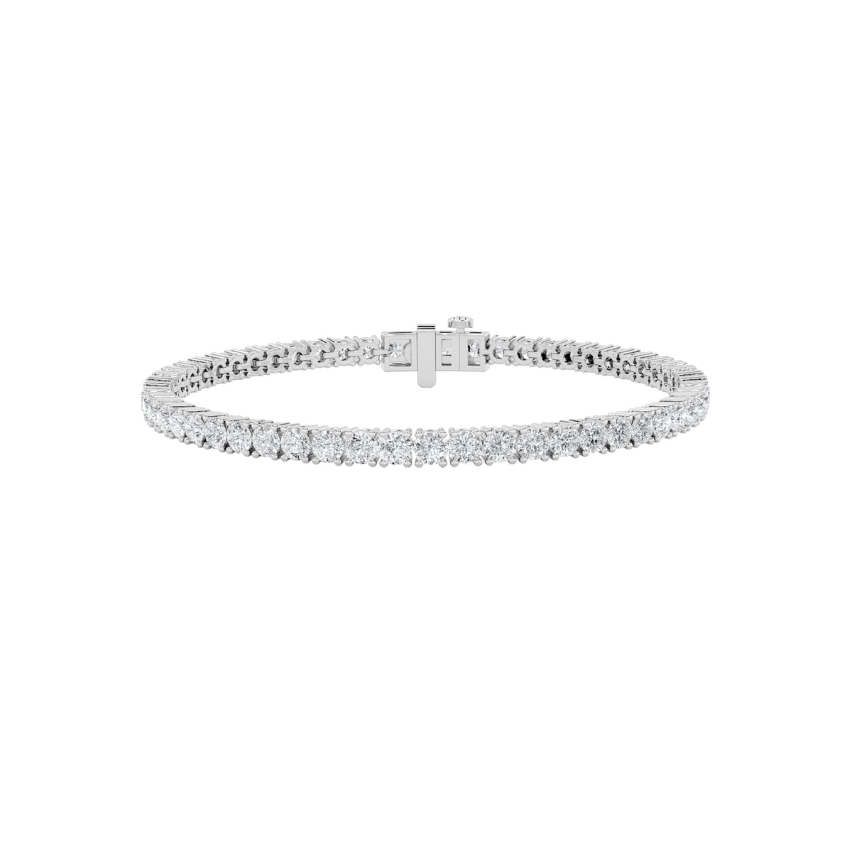 5CTW Round Lab-Grown Diamond Bracelet 57 Stones