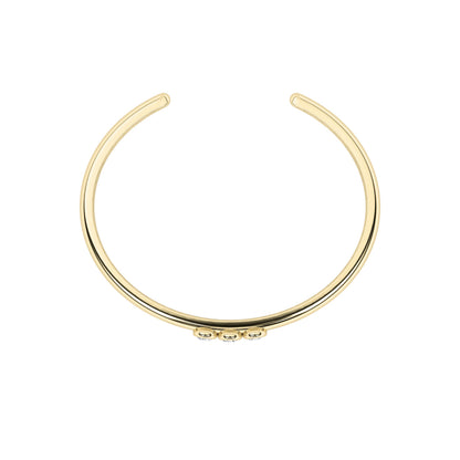 0.75CTW Round Lab-Grown Diamond Bezel Bracelet 3 Stones