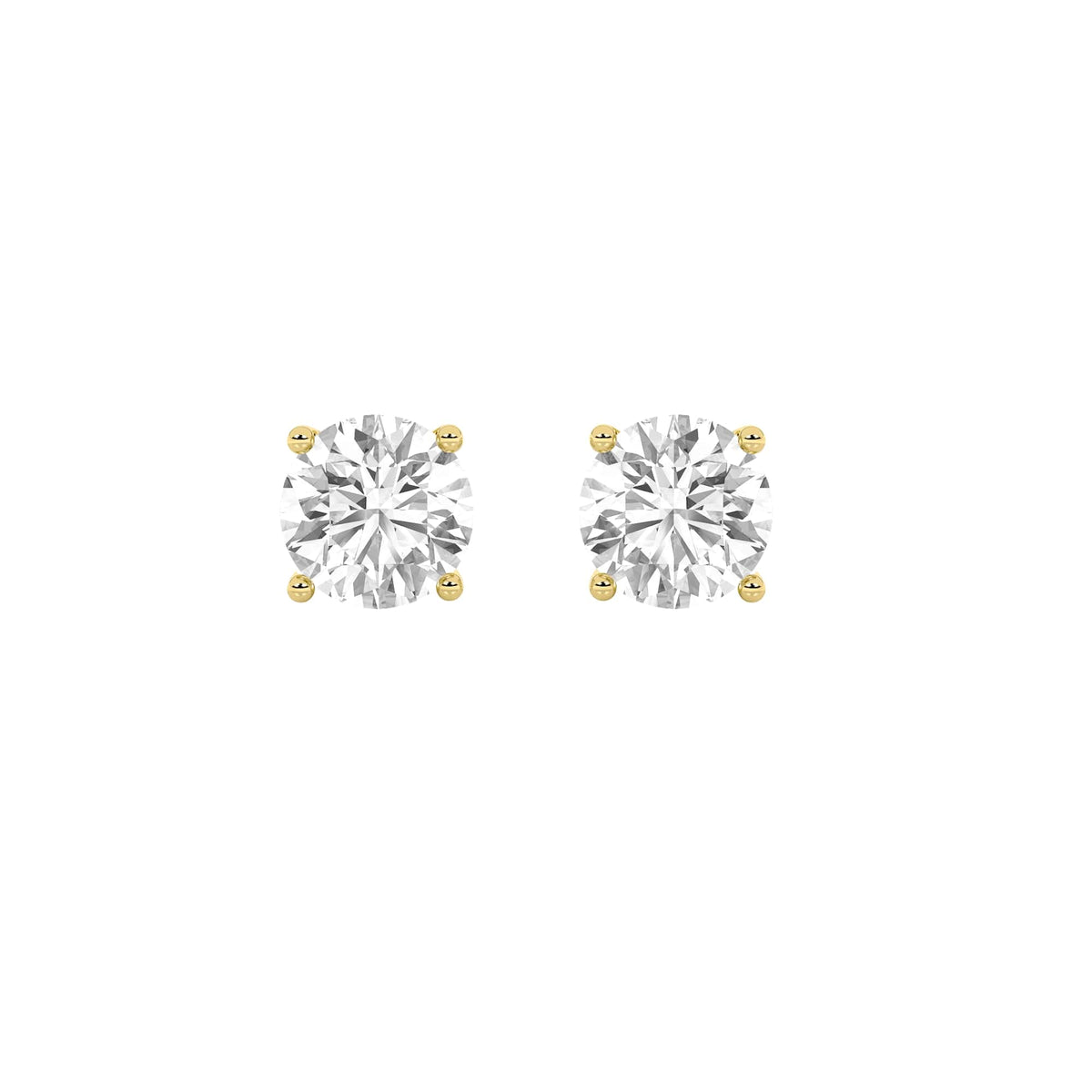 9CTW Round Lab-Grown Diamond Stud Earrings