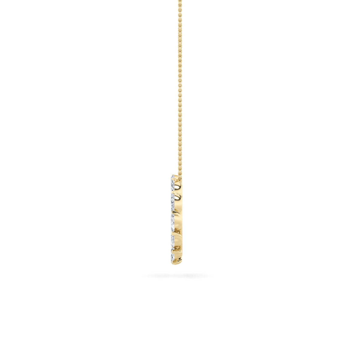 2CTW Marquise Lab-Grown Diamond Prong Circle Necklace 13 Stones