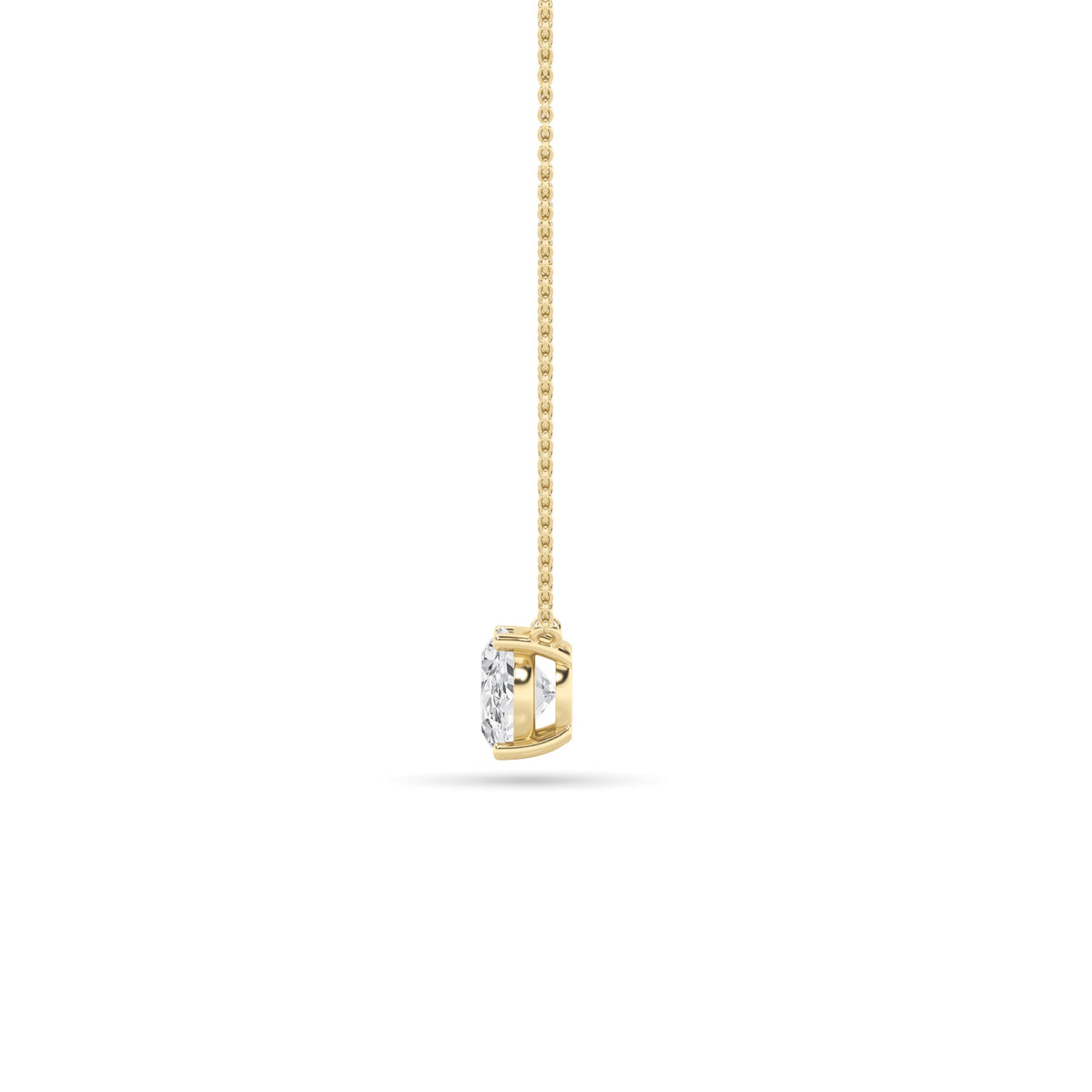 1CTW Oval Lab-Grown Diamond Prong East West Solitaire Necklace 1 Stone