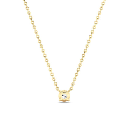 0.25CTW Round Lab-Grown Diamond Prong Solitaire Necklace 1 Stone