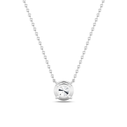 2CTW Round Lab-Grown Diamond Prong Solitaire Necklace 1 Stone