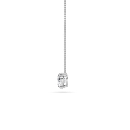 2CTW Round Lab-Grown Diamond Prong Solitaire Necklace 1 Stone