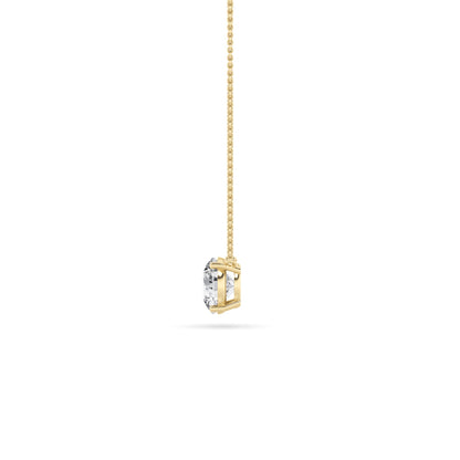 2CTW Round Lab-Grown Diamond Prong Solitaire Necklace 1 Stone