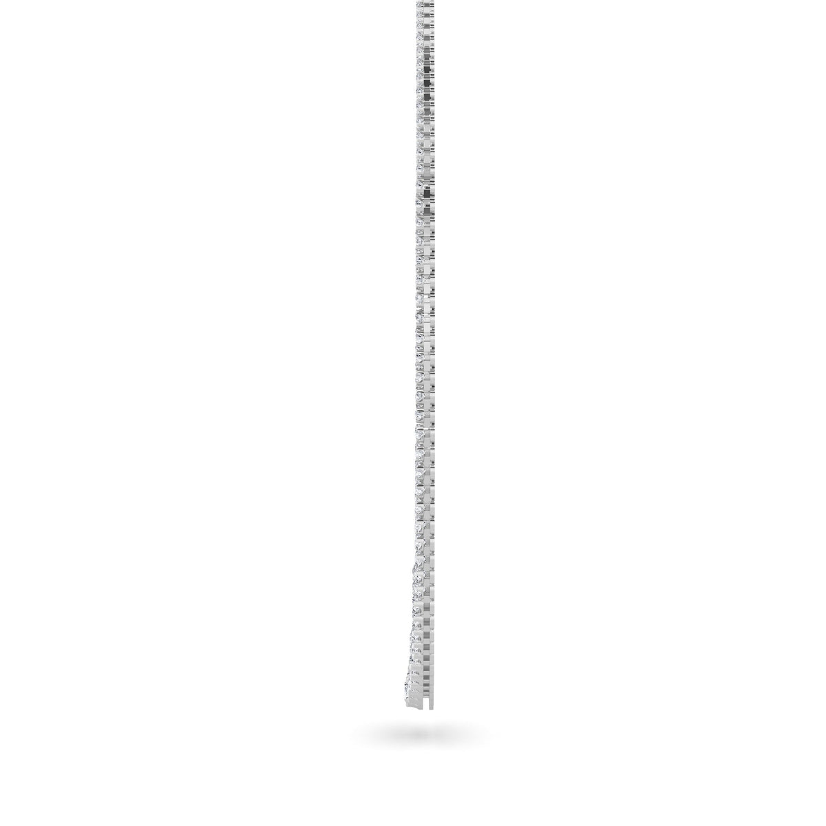 15CTW Round Lab-Grown Diamond Bezel Graduating Full Riviera Necklace 116 Stones