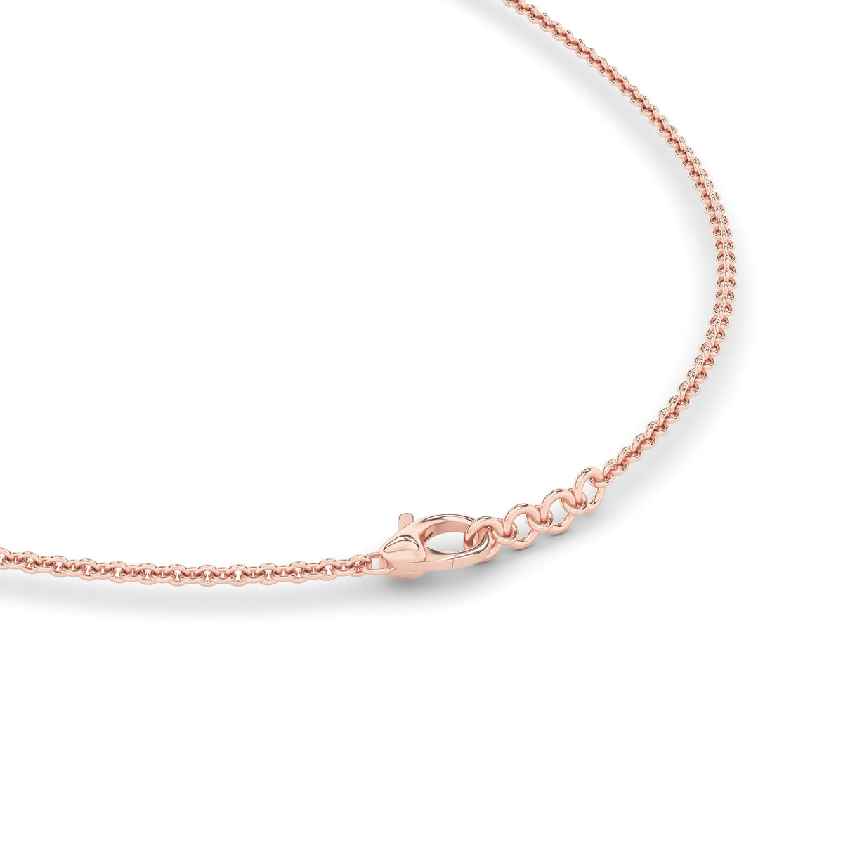 3CTW Round Lab-Grown Diamond Prong Graduating Half Necklace 11 Stones