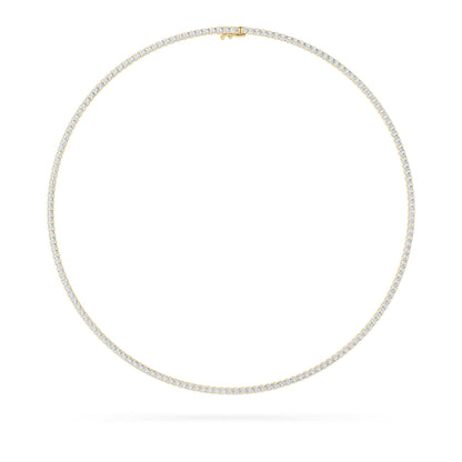 10CTW Round Lab-Grown Diamond Prong Tennis Necklace 169 Stones