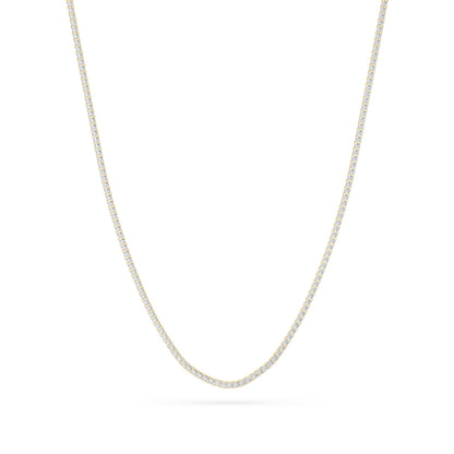 10CTW Round Lab-Grown Diamond Prong Tennis Necklace 169 Stones
