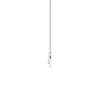 1CTW Pear Lab-Grown Diamond Prong Heart Dangle Pendant 1 Stone