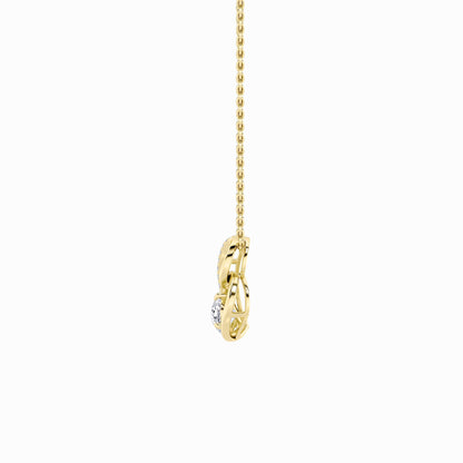 2CTW Pear Lab-Grown Diamond Prong Heart Pendant 14 Stones