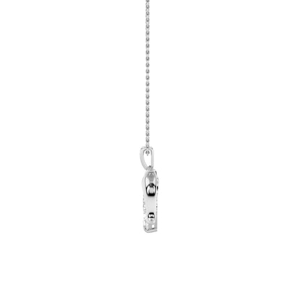 2CTW Marquise Lab-Grown Diamond Prong Flush/Prong Dolphin Pendant 7 Stones