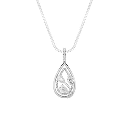 1CTW Marquise Lab-Grown Diamond Prong Pendant 9 Stones
