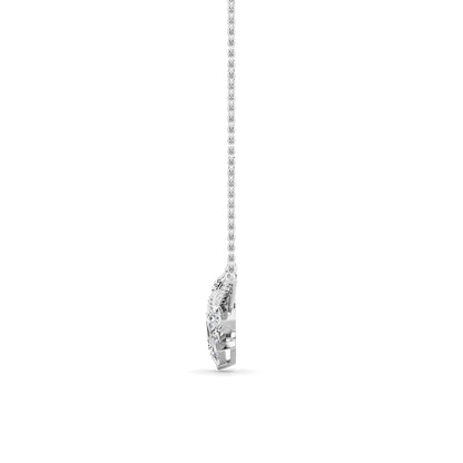 1.5CTW Pear Lab-Grown Diamond Prong Necklace 23 Stones