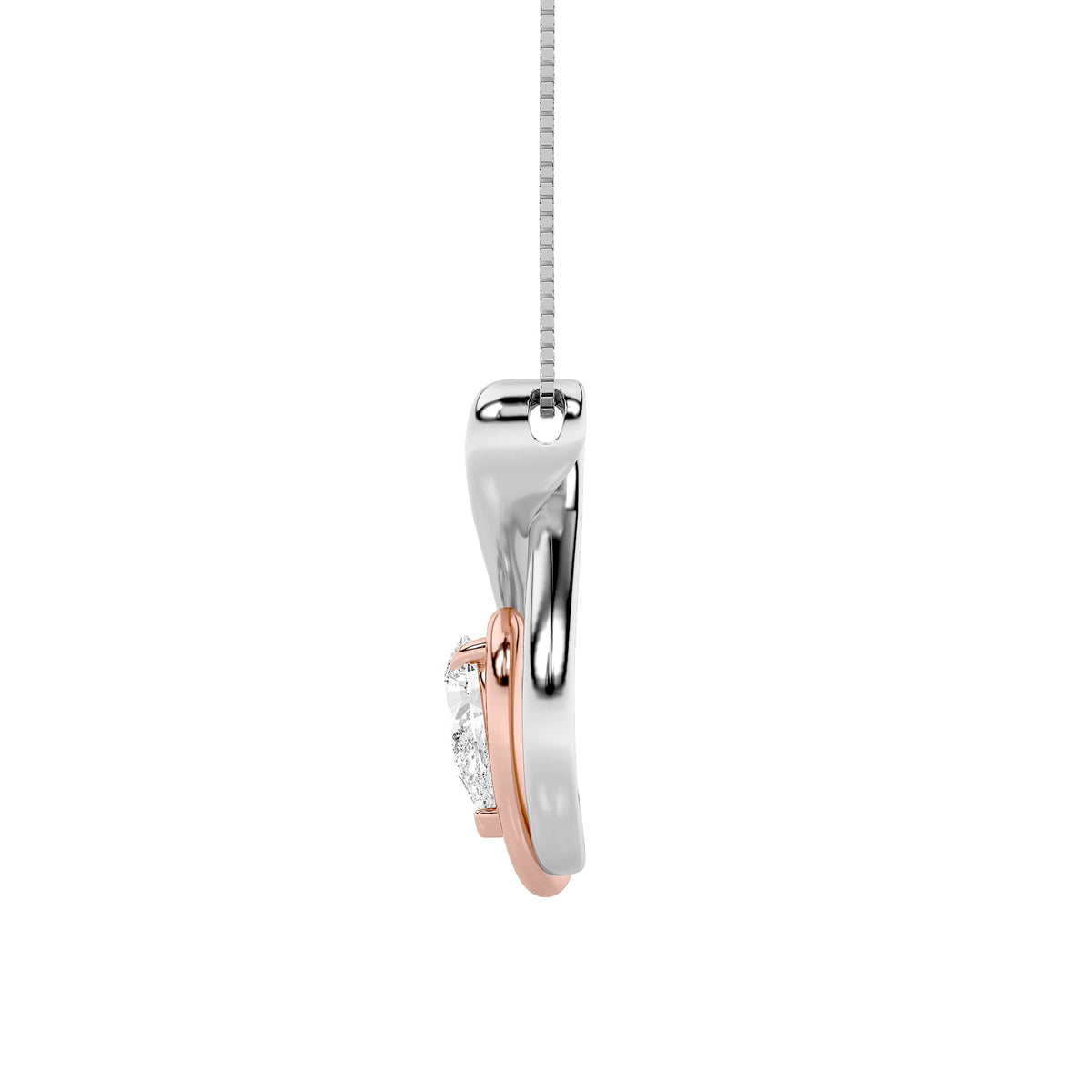 1.5CTW Pear Lab-Grown Diamond Prong Fancy Solitaire Pendant 1 Stone