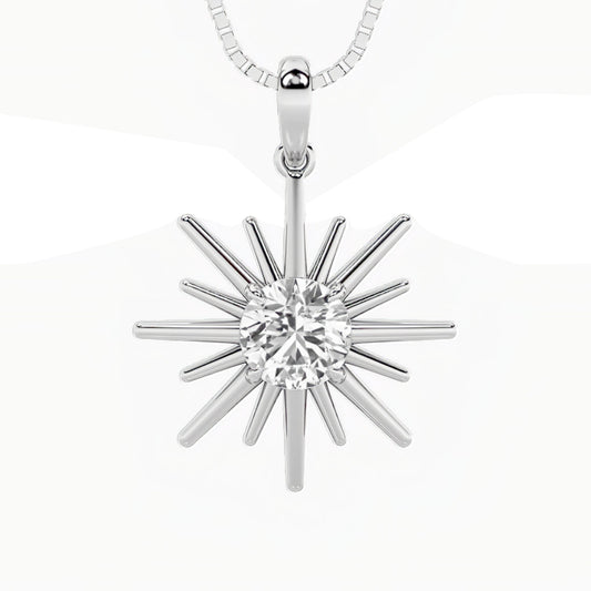 1.5CTW Round Lab-Grown Diamond Prong Astralis Pendant 1 Stone