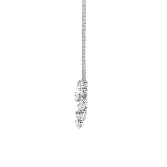 3CTW Round Lab-Grown Diamond Prong Astralis Necklace 20 Stones