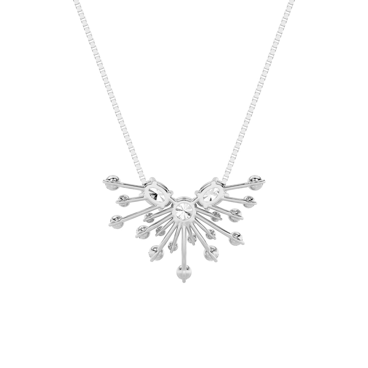 3CTW Round Lab-Grown Diamond Prong Astralis Necklace 20 Stones