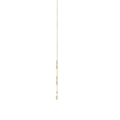 3CTW Pear Lab-Grown Diamond Prong Solitaire Necklace 10 Stones