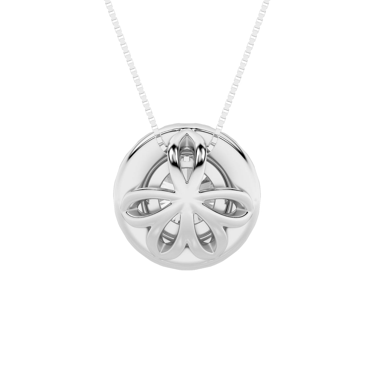 1.25CTW Round Lab-Grown Diamond Prong Pendant 16 Stones