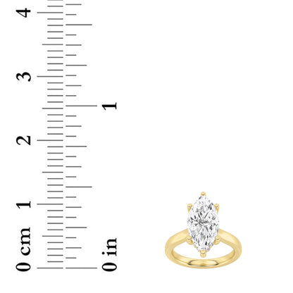 1CTW Marquise Lab-Grown Diamond Prong Hidden Halo Cathedral Shank Engagement Ring 11 Stones