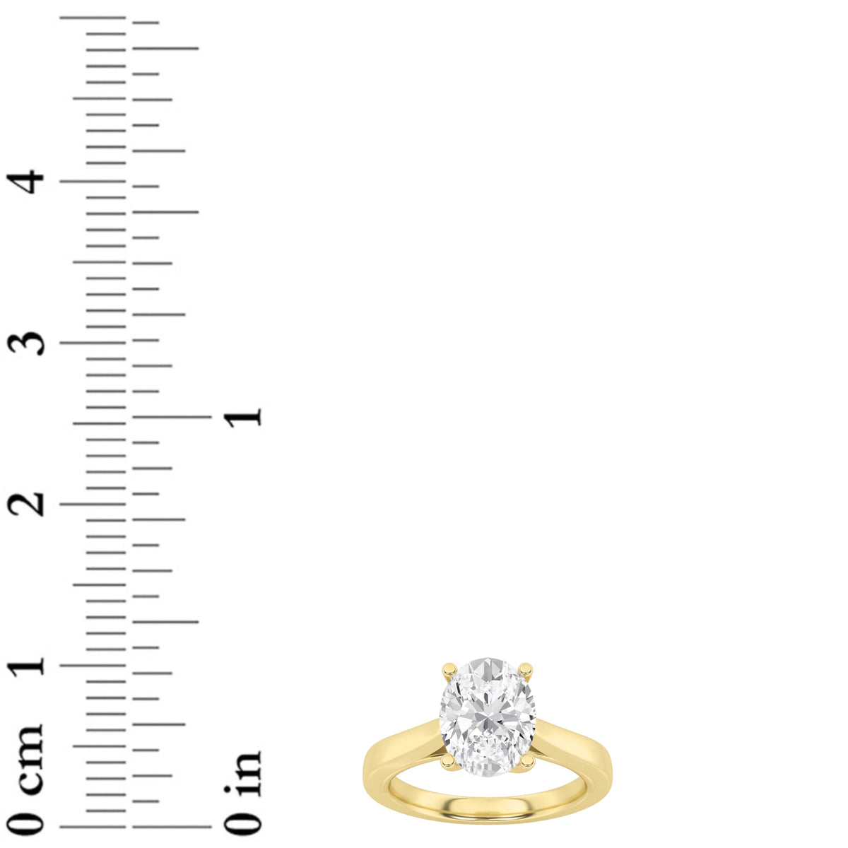 3CTW Oval Lab-Grown Diamond Prong Twisted Basket Cathedral Shank Solitaire Ring 1 Stone